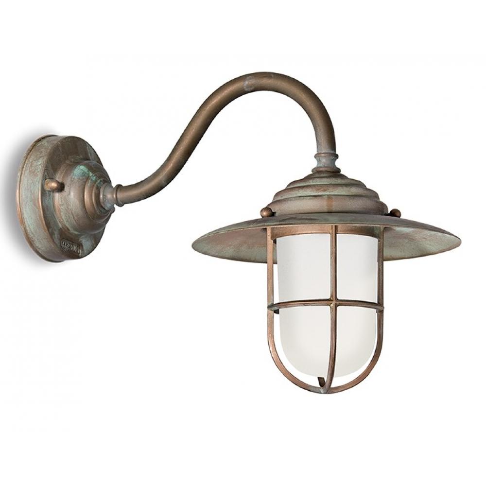rusztikus kulteri lampa hazfalra patinazott rez igenyes mediterran vilagitas vizallo ip vedett 140.o.ar falikar fali lampa kerti jarda homlokzat lameridiana lampak regies borozo.jpg